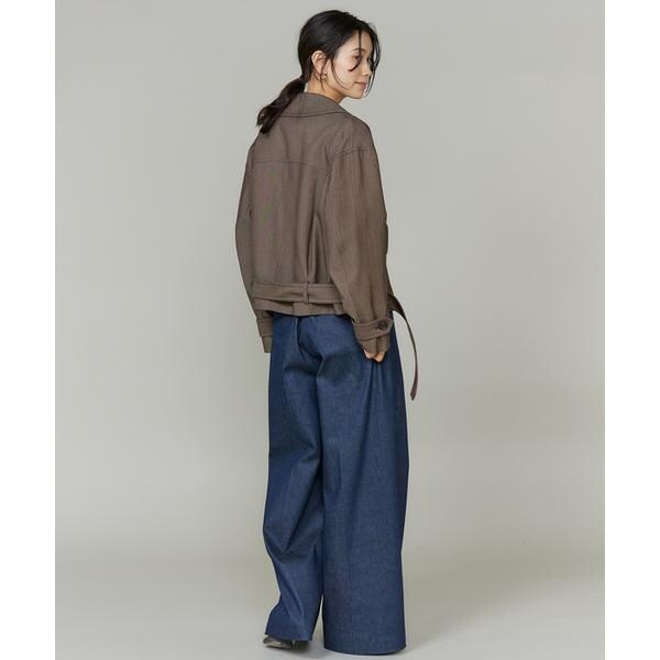 イネド（INED）/《大きいサイズ》カーヴィブルゾン《三尋木奈保コラボ/Oggi12月号掲載/WEB