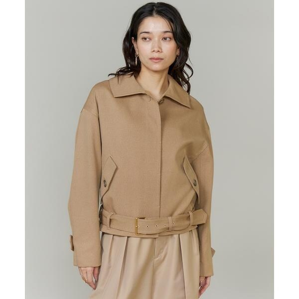 イネド（INED）/《大きいサイズ》カーヴィブルゾン《三尋木奈保コラボ/Oggi12月号掲載/WEB