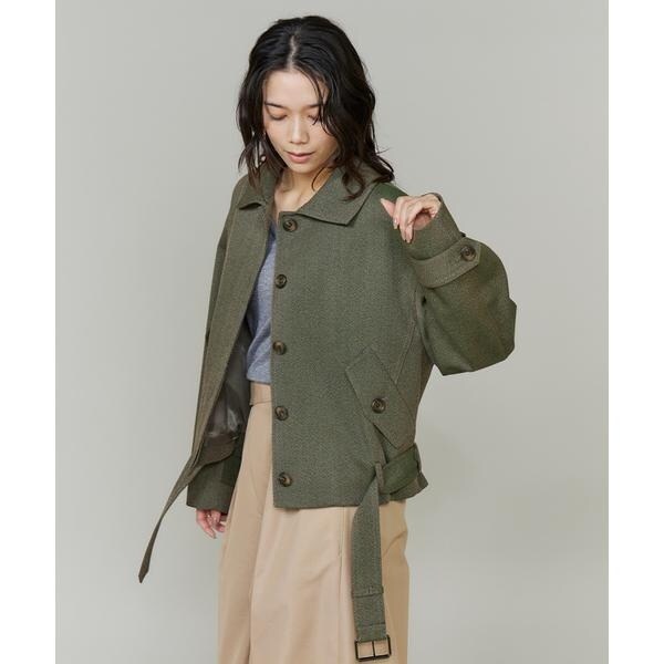 イネド（INED）/《大きいサイズ》カーヴィブルゾン《三尋木奈保コラボ/Oggi12月号掲載/WEB