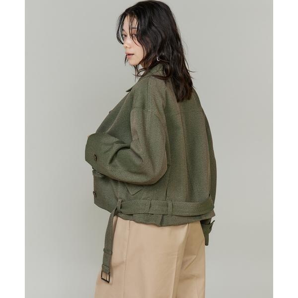 イネド（INED）/《大きいサイズ》カーヴィブルゾン《三尋木奈保コラボ/Oggi12月号掲載/WEB