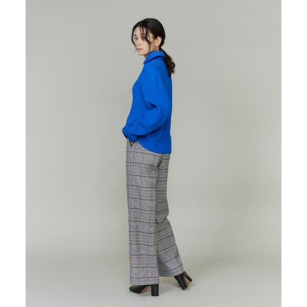 イネド（INED）/《大きいサイズ》ハーフジッププルオーバーニット