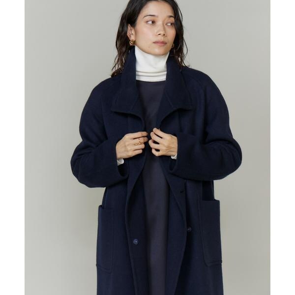 イネド（INED）/《大きいサイズ》スタンドカラーコート