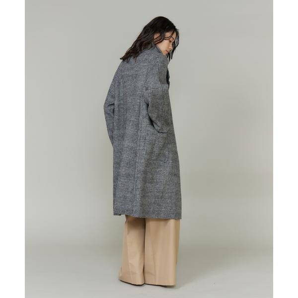 イネド（INED）/《大きいサイズ》スタンドカラーコート