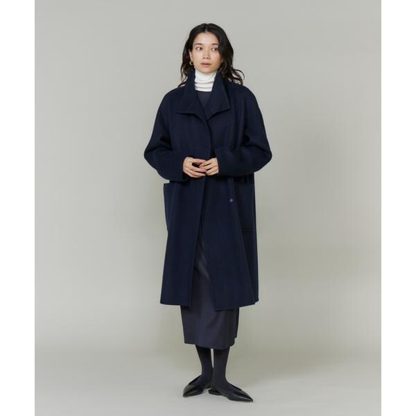 イネド（INED）/《大きいサイズ》スタンドカラーコート