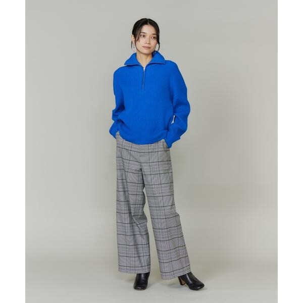 イネド（INED）/ハーフジッププルオーバーニット_5