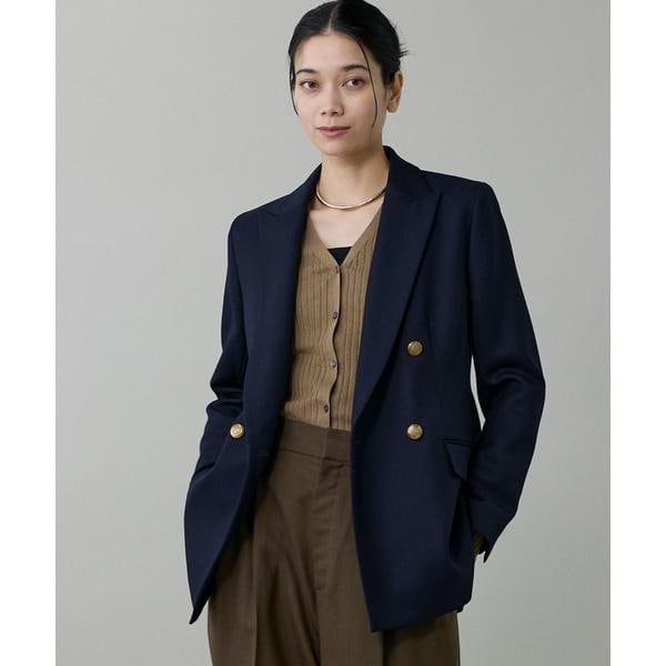 イネド（INED）/《大きいサイズ》定番ダブルブレストジャケット