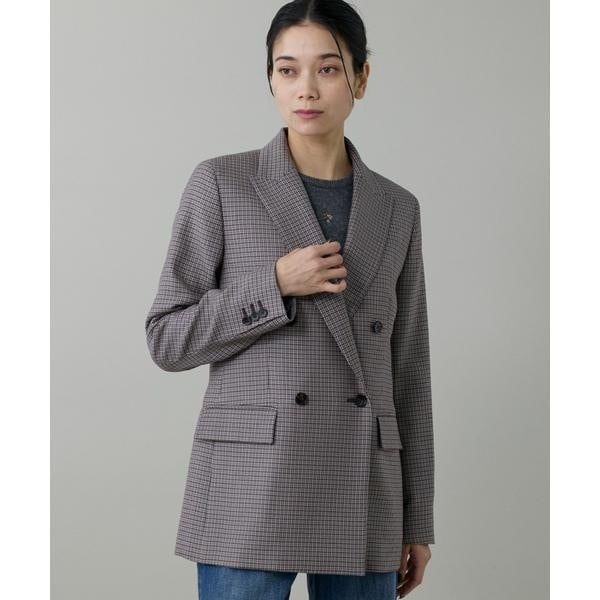 イネド（INED）/《大きいサイズ》定番ダブルブレストジャケット