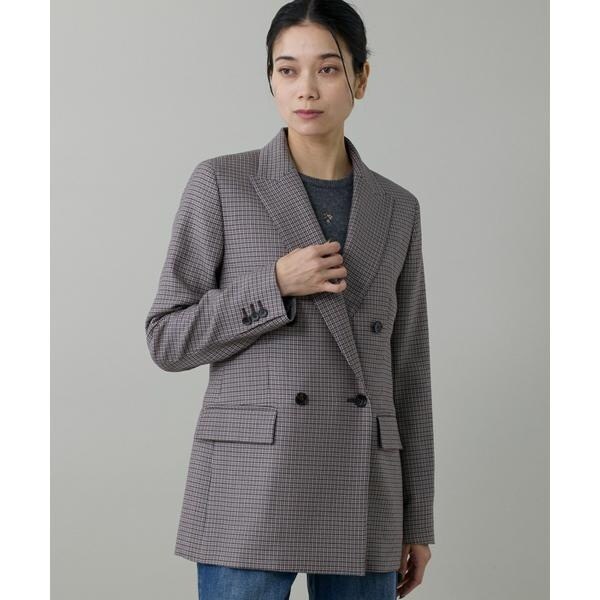 イネド（INED）/《大きいサイズ》定番ダブルブレストジャケット