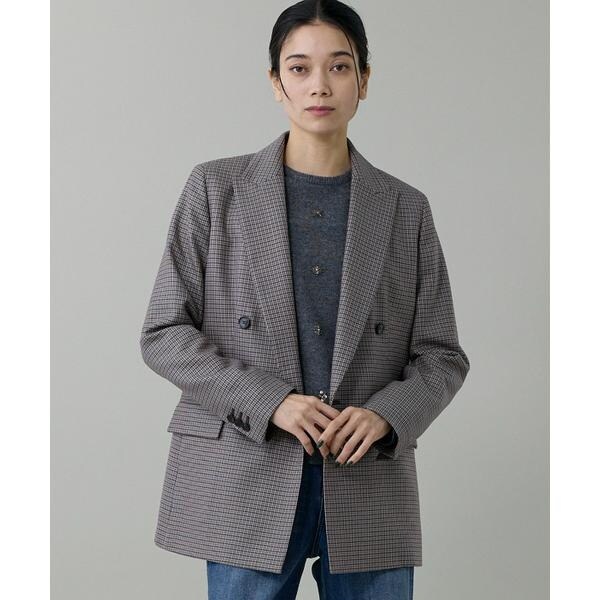 イネド（INED）/《大きいサイズ》定番ダブルブレストジャケット