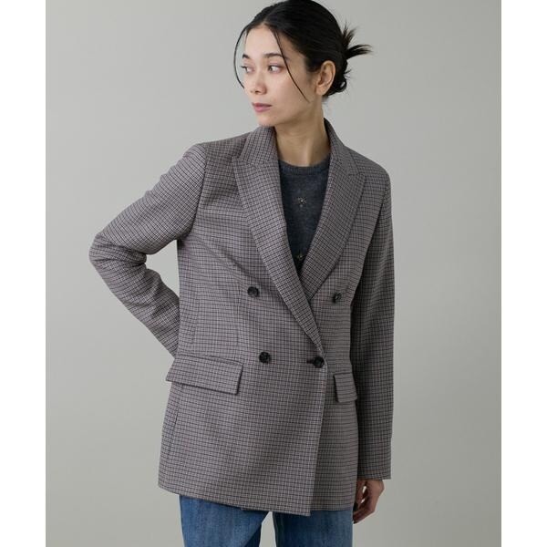 イネド（INED）/《大きいサイズ》定番ダブルブレストジャケット