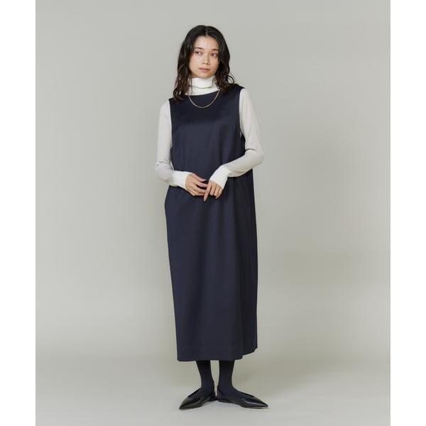 イネド（INED）/《大きいサイズ》ボートネックワンピース