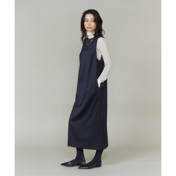 イネド（INED）/《大きいサイズ》ボートネックワンピース
