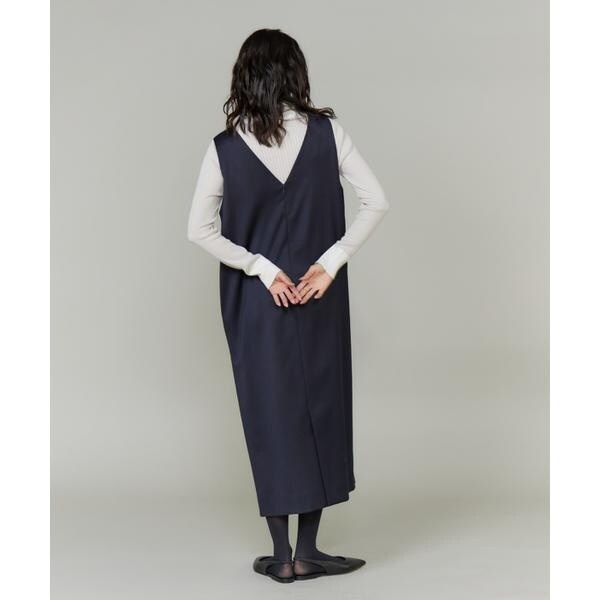 イネド（INED）/《大きいサイズ》ボートネックワンピース