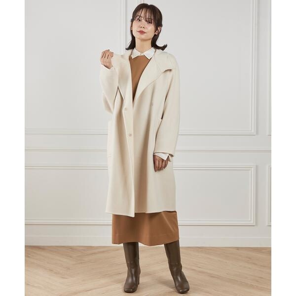 イネド（INED）/《大きいサイズ》ボートネックワンピース