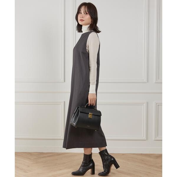 イネド（INED）/《大きいサイズ》ボートネックワンピース