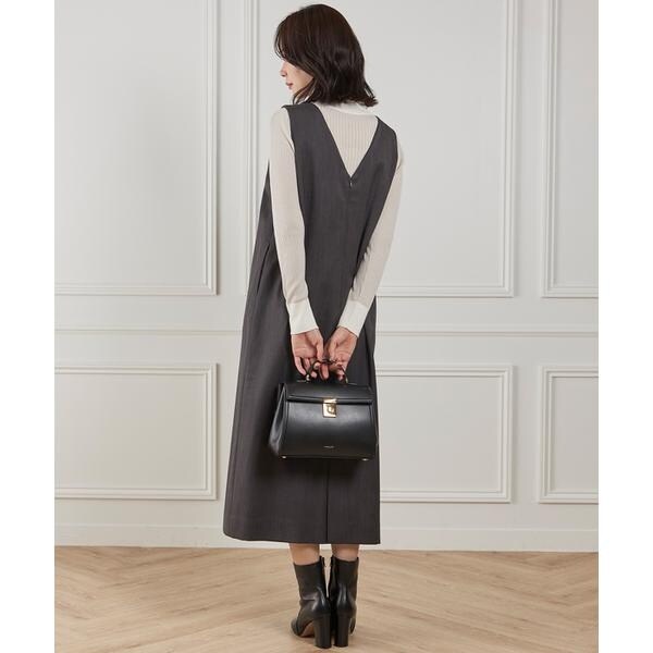 イネド（INED）/《大きいサイズ》ボートネックワンピース