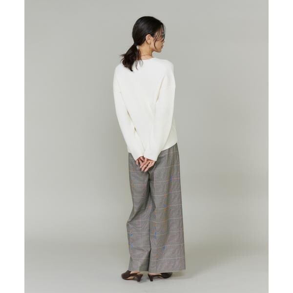 イネド（INED）/《大きいサイズ》Vネックプルオーバーニット