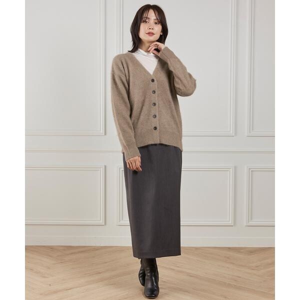 イネド（INED）/《大きいサイズ》ベルテッドスカート