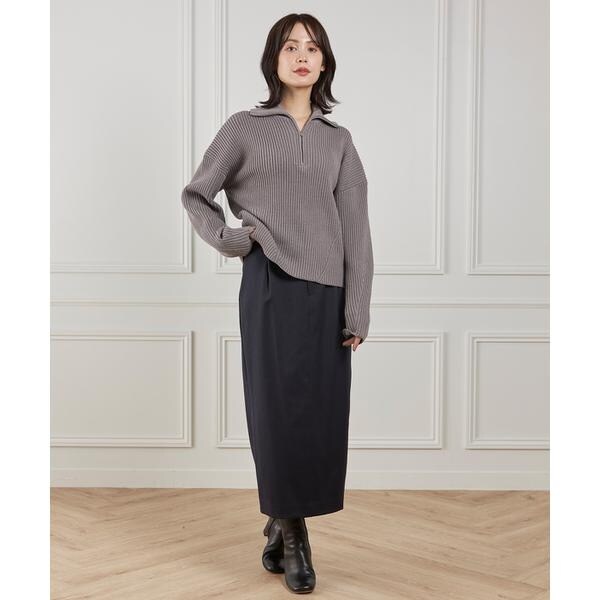 イネド（INED）/《大きいサイズ》ベルテッドスカート