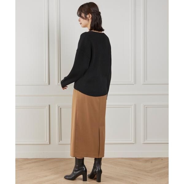 イネド（INED）/《大きいサイズ》ベルテッドスカート