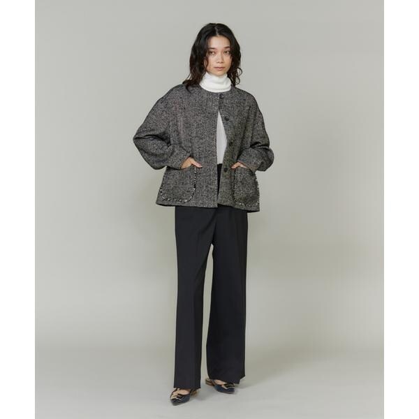 イネド（INED）/《大きいサイズ》セミワイドパンツ