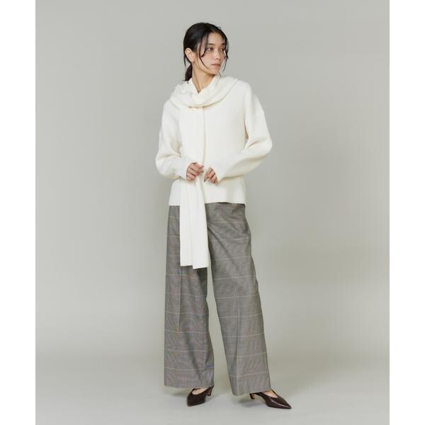 イネド（INED）/《大きいサイズ》セミワイドパンツ