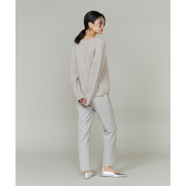 イネド（INED）/《大きいサイズ》チャイニーズラクーンVネックニット