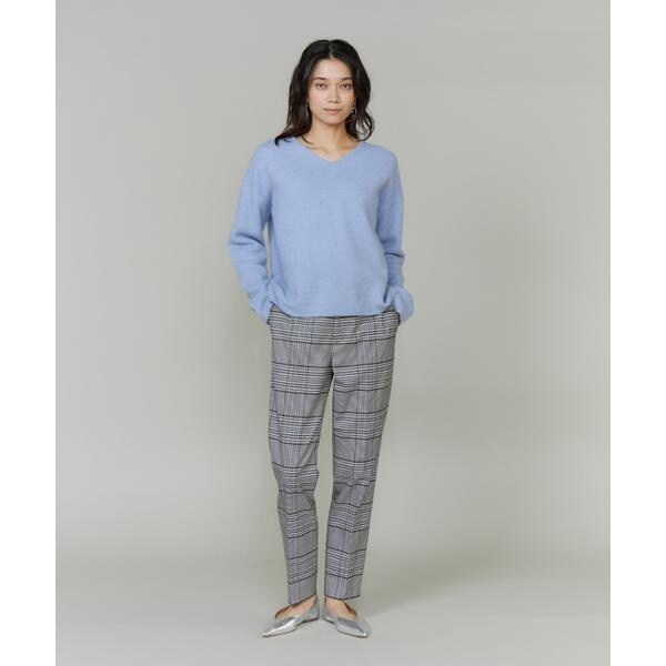 イネド（INED）/《大きいサイズ》チャイニーズラクーンVネックニット