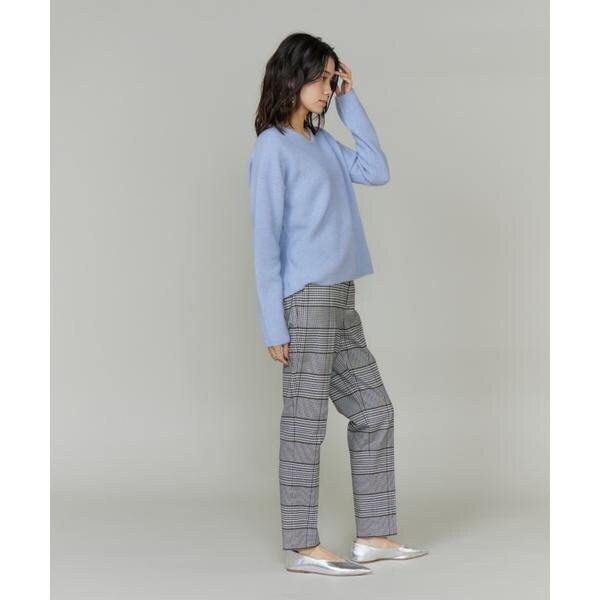 イネド（INED）/《大きいサイズ》チャイニーズラクーンVネックニット