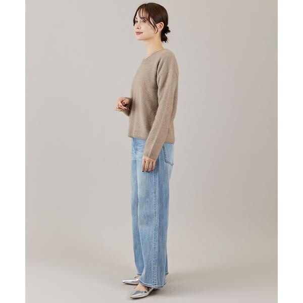 イネド（INED）/《大きいサイズ》チャイニーズラクーンVネックニット