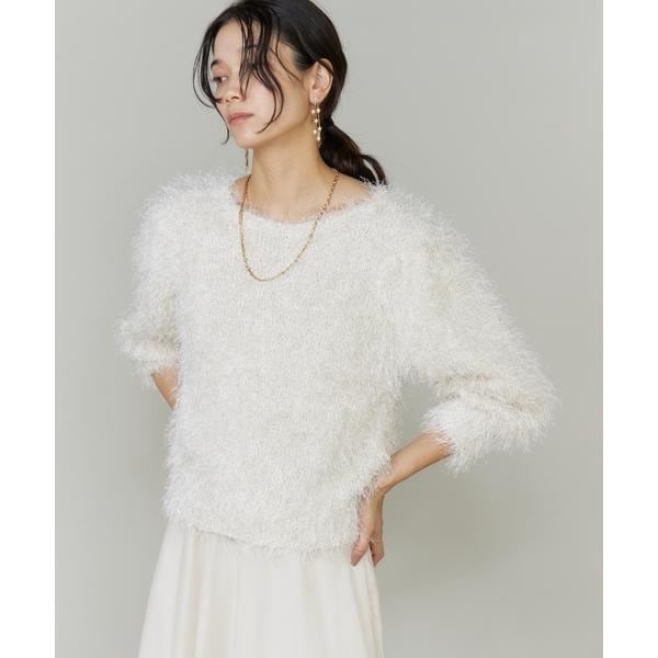 イネド（INED）/シャギーヤーンニットプルオーバー