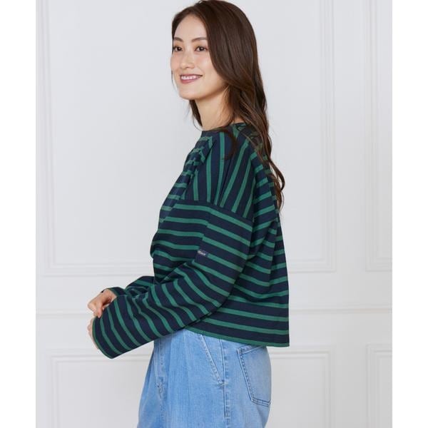 イネド（INED）/ボーダードルマンスリーブカットソー《Le Minor》