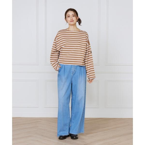 イネド（INED）/ボーダードルマンスリーブカットソー《Le Minor》