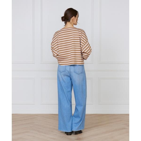 イネド（INED）/ボーダードルマンスリーブカットソー《Le Minor》