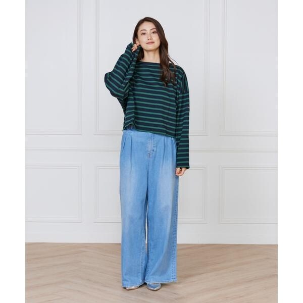 イネド（INED）/ボーダードルマンスリーブカットソー《Le Minor》