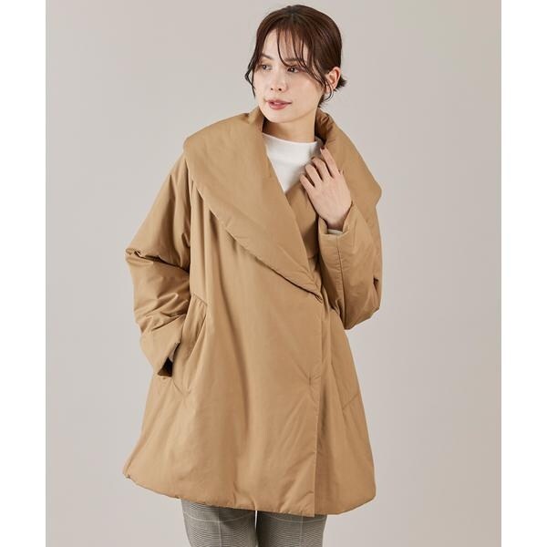 イネド（INED）/ショールカラーミドル丈中綿コート《LIMONTA EAST》