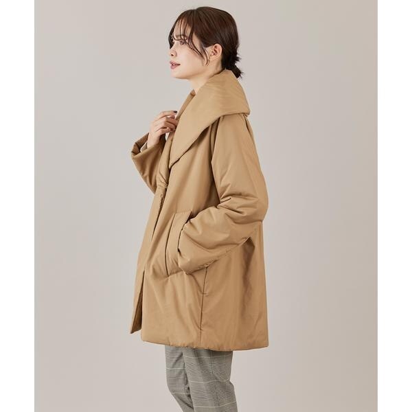 イネド（INED）/ショールカラーミドル丈中綿コート《LIMONTA EAST》