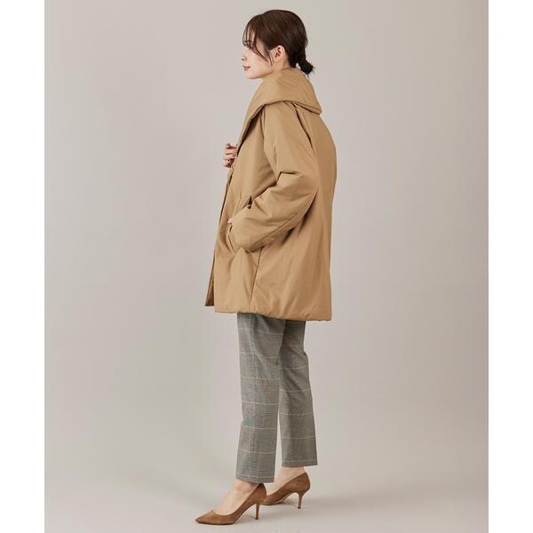イネド（INED）/ショールカラーミドル丈中綿コート《LIMONTA EAST》
