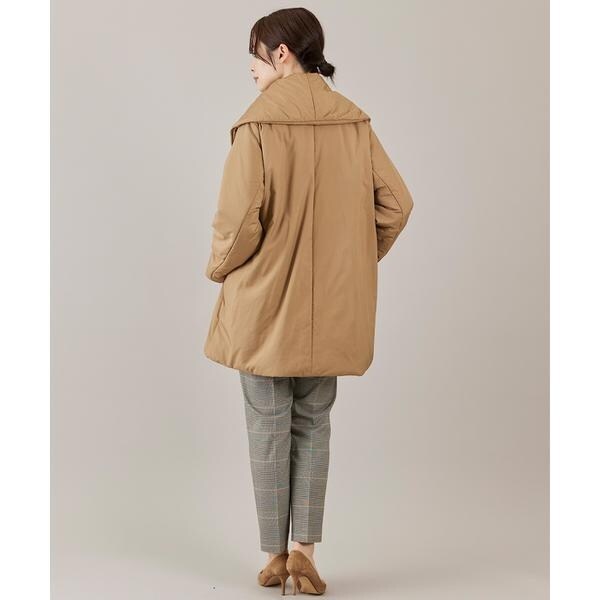 イネド（INED）/ショールカラーミドル丈中綿コート《LIMONTA EAST》