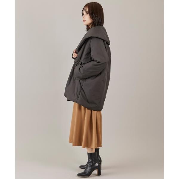 イネド（INED）/ショールカラーミドル丈中綿コート《LIMONTA EAST》