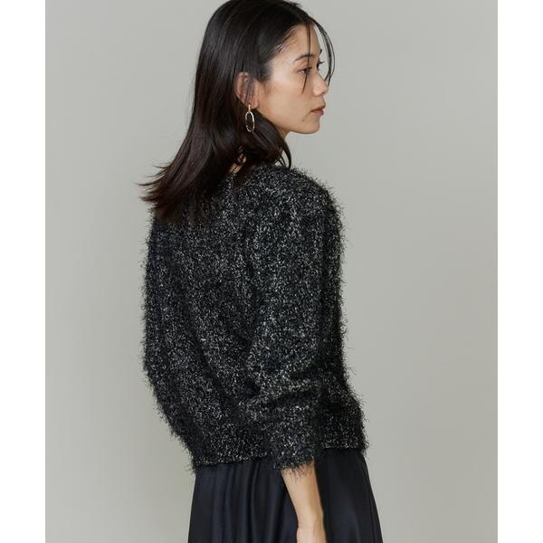 イネド（INED）/《大きいサイズ》シャギーヤーンニットプルオーバー