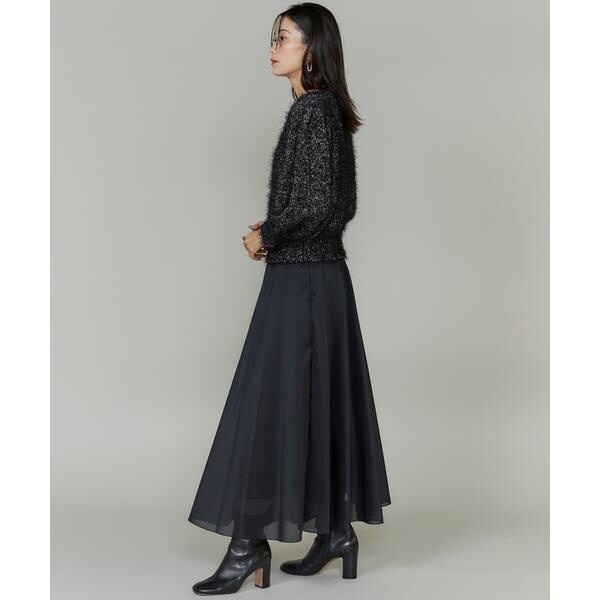 イネド（INED）/《大きいサイズ》シャギーヤーンニットプルオーバー