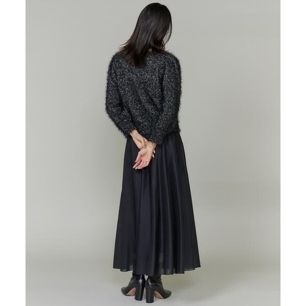 イネド（INED）/《大きいサイズ》シャギーヤーンニットプルオーバー