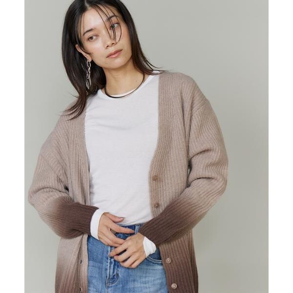イネド（INED）/グラデーションカーディガン《YVON》