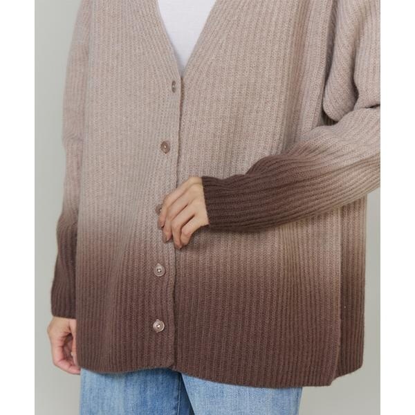 イネド（INED）/グラデーションカーディガン《YVON》