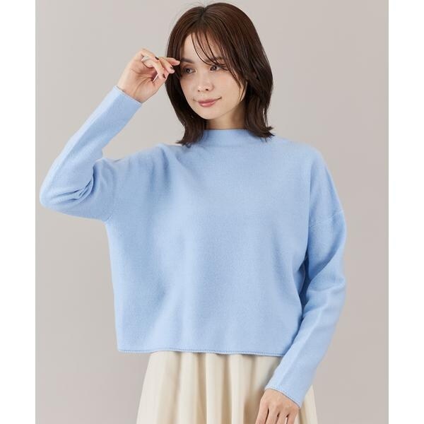 イネド（INED）/《大きいサイズ》モックネックプルオーバー