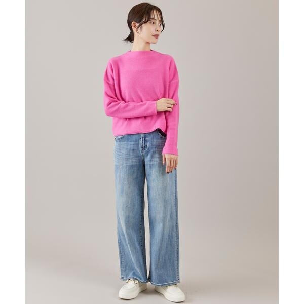 イネド（INED）/《大きいサイズ》モックネックプルオーバー