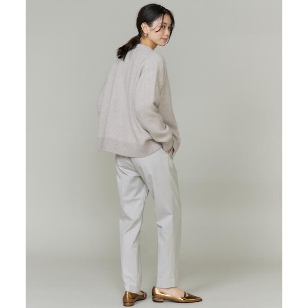 イネド（INED）/《大きいサイズ》チャイニーズラクーンVネックカーディガン