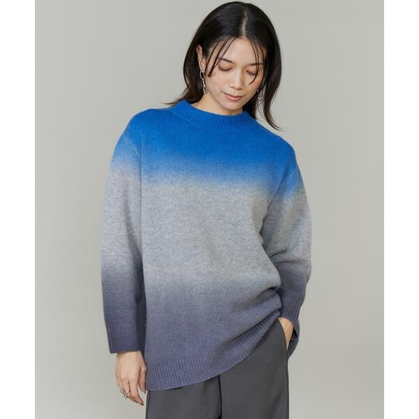 イネド（INED）/グラデーションニットプルオーバー《YVON》