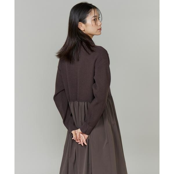 【NEW】イネド（INED）/ドッキングハイネックワンピース《YVON》